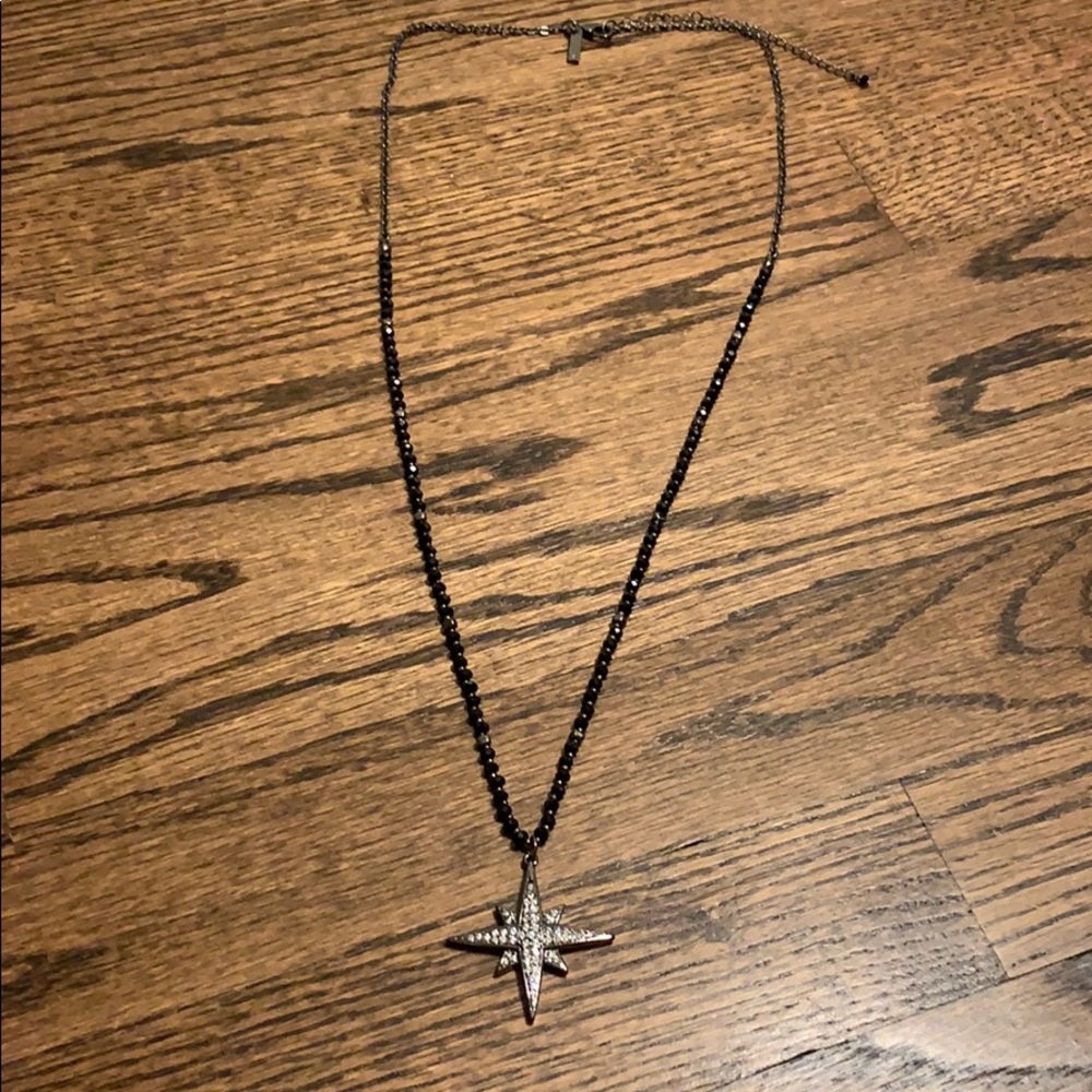 White House Black Market Long Star Necklace